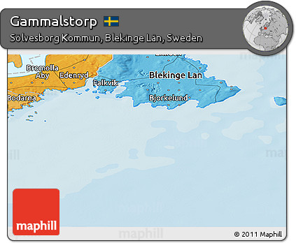 Political Panoramic Map of Gammalstorp