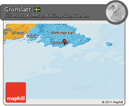 Political Panoramic Map of Grönslätt