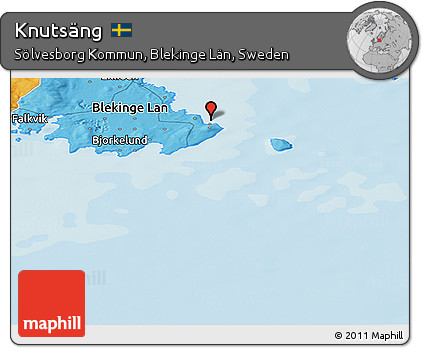 Political Panoramic Map of Knutsäng