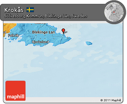 Political Panoramic Map of Krokås