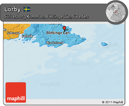 Political Panoramic Map of Lörby