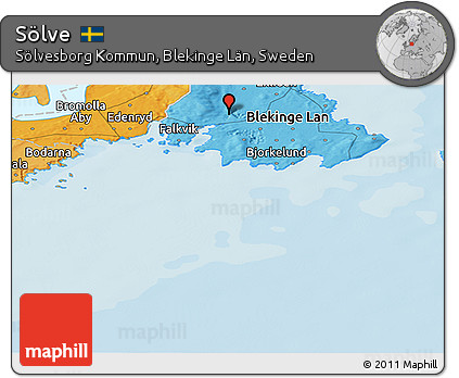 Political Panoramic Map of Sölve