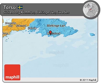 Political Panoramic Map of Torsö
