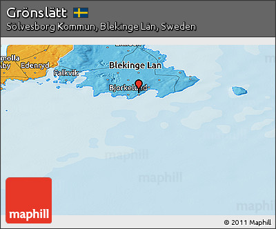Political Panoramic Map of Grönslätt