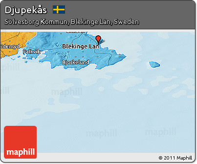 Political Panoramic Map of Djupekås