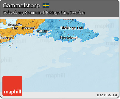 Political Panoramic Map of Gammalstorp