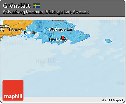 Political Panoramic Map of Grönslätt