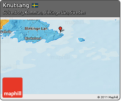 Political Panoramic Map of Knutsäng
