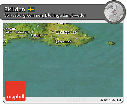 Satellite Panoramic Map of Ekliden