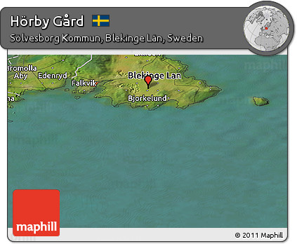 Satellite Panoramic Map of Hörby Gård