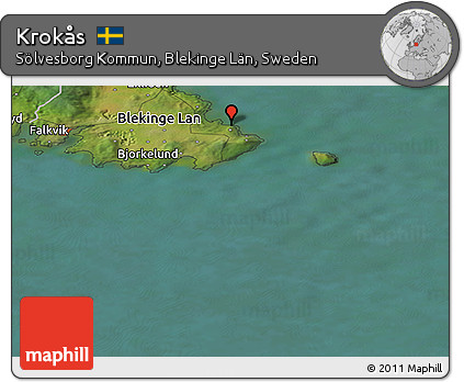 Satellite Panoramic Map of Krokås