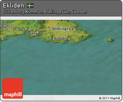 Satellite Panoramic Map of Ekliden