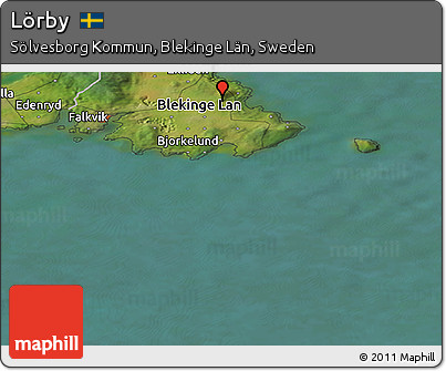 Satellite Panoramic Map of Lörby