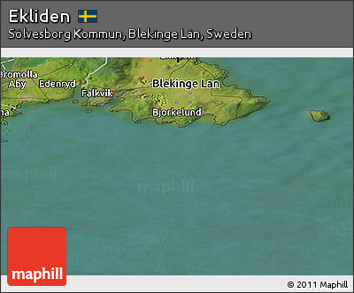 Satellite Panoramic Map of Ekliden