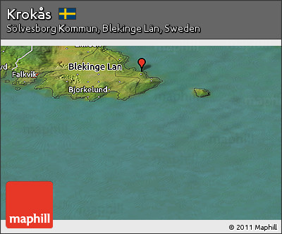 Satellite Panoramic Map of Krokås
