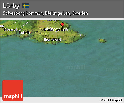 Satellite Panoramic Map of Lörby