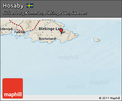 Shaded Relief Panoramic Map of Hosaby