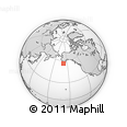 Outline Map of the Area around 55° 56' 31" N, 158° 52' 30" W, rectangular outline