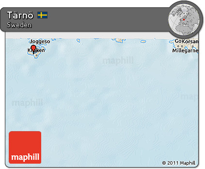 Shaded Relief 3D Map of Tärnö