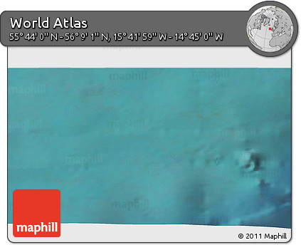 Satellite 3D Map of the Area around 55° 56' 31" N, 15° 13' 29" W