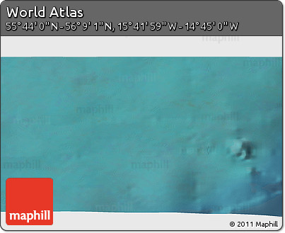 Satellite 3D Map of the Area around 55° 56' 31" N, 15° 13' 29" W