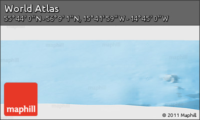 Physical Panoramic Map of the Area around 55° 56' 31" N, 15° 13' 29" W