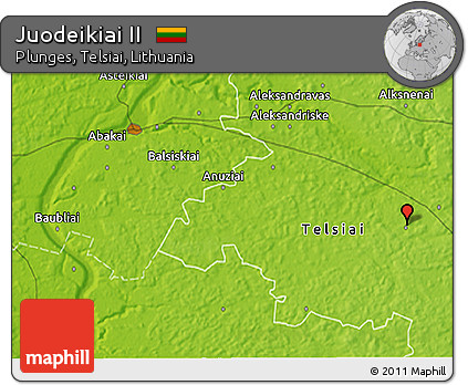 Physical 3D Map of Juodeikiai II