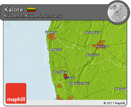 Physical 3D Map of Kalotė