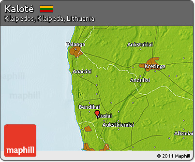 Physical 3D Map of Kalotė