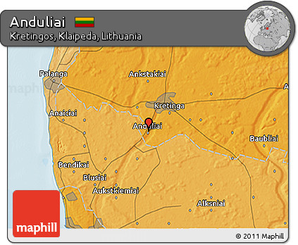 Political 3D Map of Anduliai