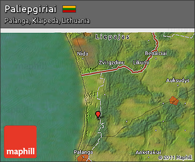 Satellite 3D Map of Paliepgiriai