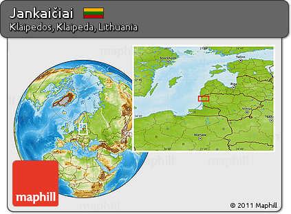 Physical Location Map of Jankaičiai