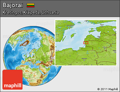 Physical Location Map of Bajorai