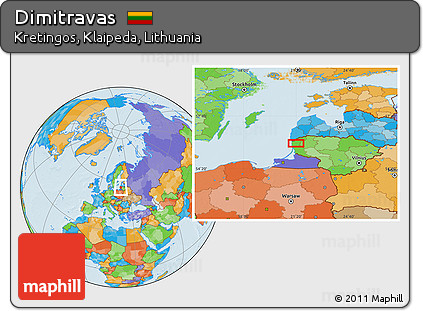 Political Location Map of Dimitravas