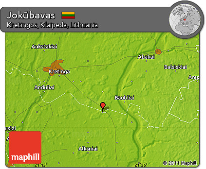 Physical Map of Jokūbavas