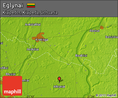 Physical Map of Eglynai