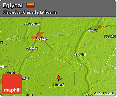 Physical Map of Eglynai