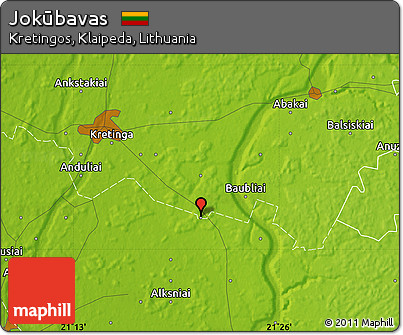 Physical Map of Jokūbavas