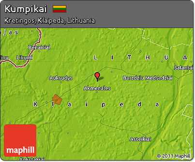 Physical Map of Kumpikai