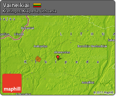 Physical Map of Vaineikiai