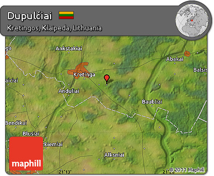 Satellite Map of Dupulčiai