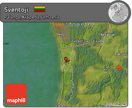 Satellite Map of Šventoji