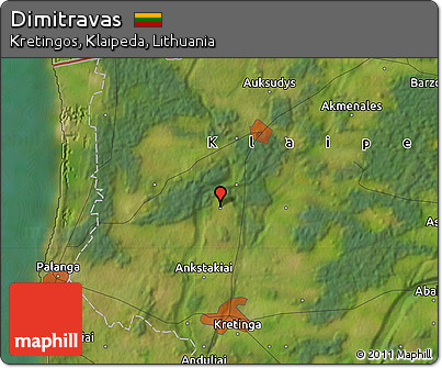 Satellite Map of Dimitravas