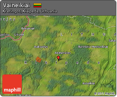Satellite Map of Vaineikiai