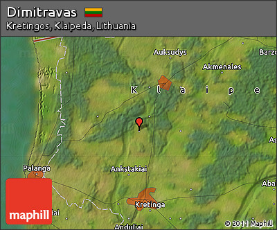 Satellite Map of Dimitravas
