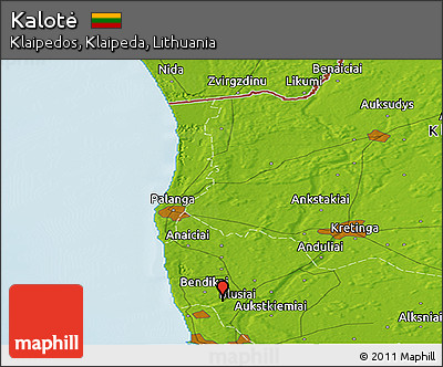 Physical Panoramic Map of Kalotė