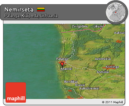 Satellite Panoramic Map of Nemirseta