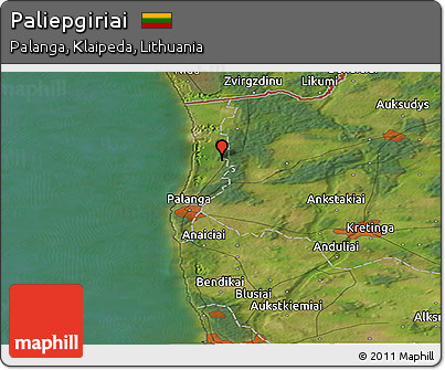 Satellite Panoramic Map of Paliepgiriai
