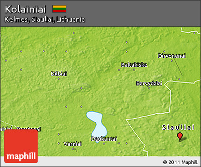 Physical 3D Map of Kolainiai