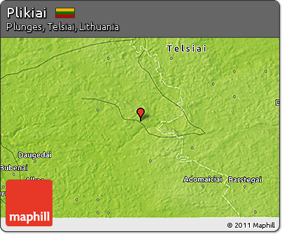 Physical 3D Map of Plikiai